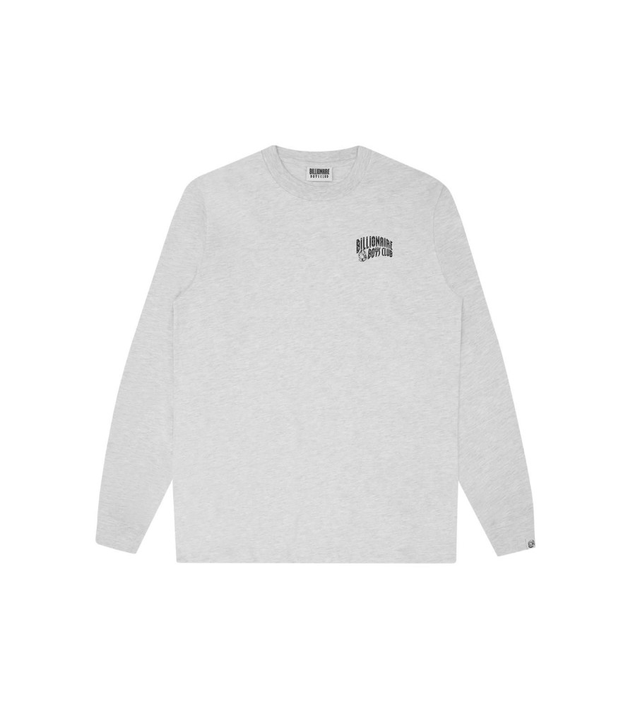 Billionaire Boys Club Classics Longsleeve T-Shirts | Small Arch Logo L/S T-Shirt - Heather Ash