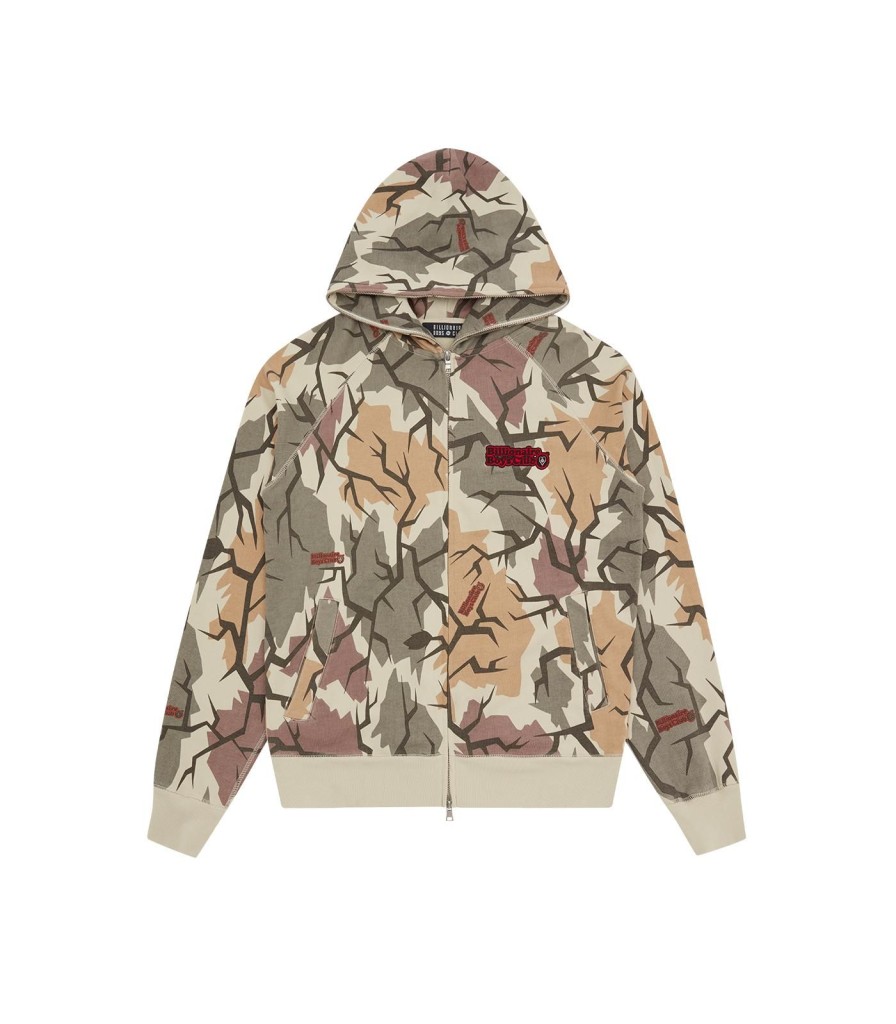 Billionaire Boys Club Spring '24 Hoodies | Camo Zip Through Hood - Multi Camo