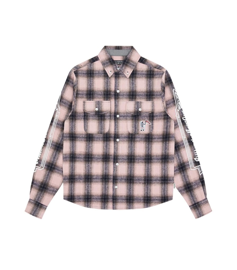 Billionaire Boys Club Spring '24 Shirts & Polos | Check L/S Shirt - Pink