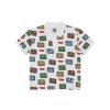 Billionaire Boys Club Kids Kids | Kids Jumble Robot A/O Print Pique Polo Shirt - White