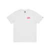 Billionaire Boys Club Classics T-Shirts | Small Arch Logo Highlighter T-Shirt - White/Pink