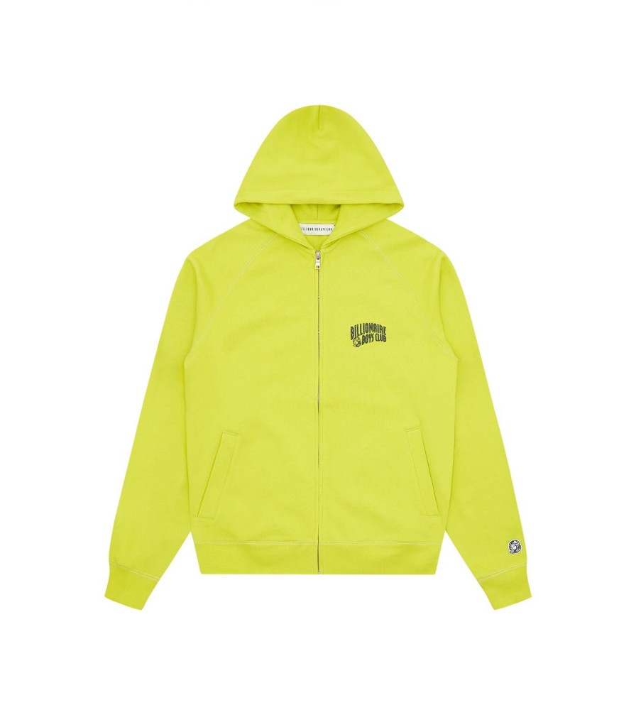 Billionaire Boys Club Classics Classics | Small Arch Logo Zip Through Hood - Acid Yellow