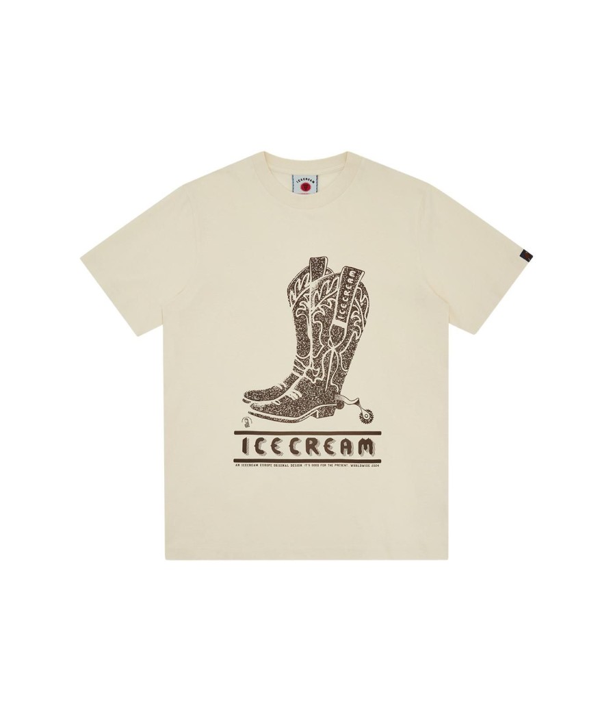 ICECREAM Spring '24 T-Shirts | Boots T-Shirt - Cream