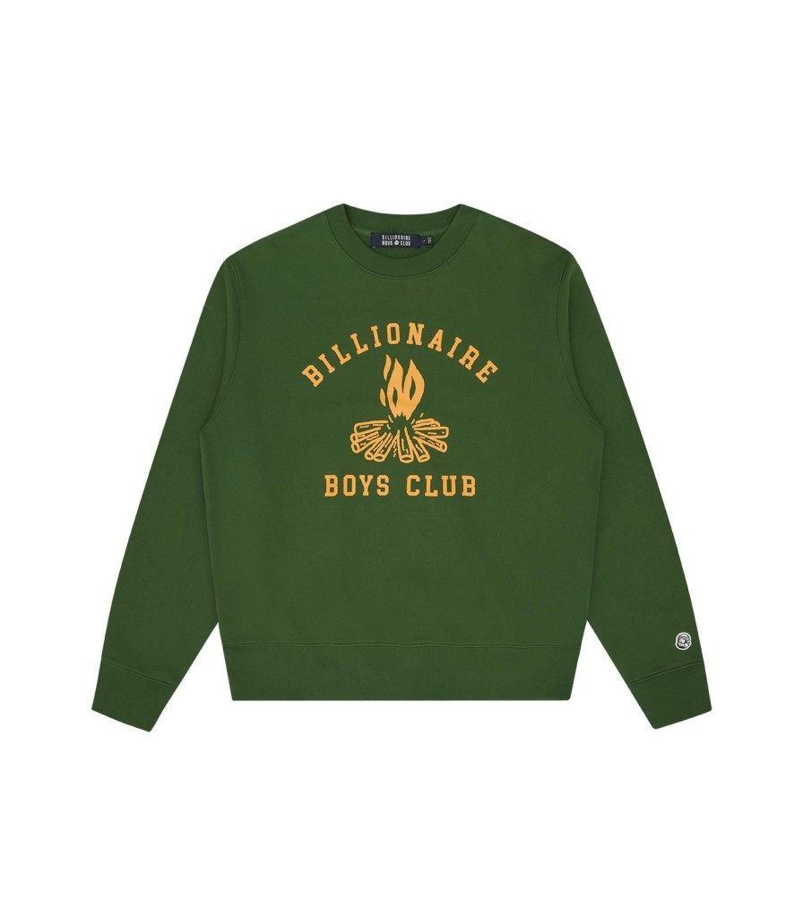 Billionaire Boys Club Pre-Spring '24 Sweatshirts | Campfire Crewneck - Green