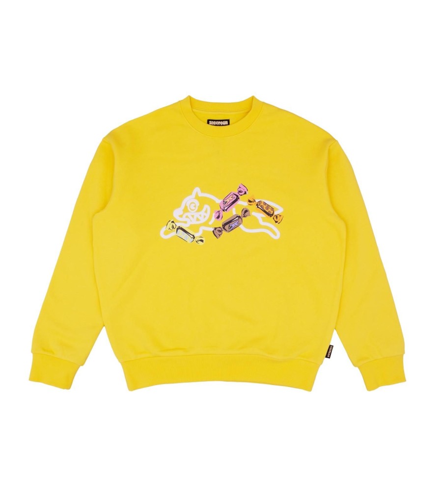 BBC ICECREAM: YEAR OF THE DRAGON Sweatshirts | Candies Dog Crewneck - Yellow