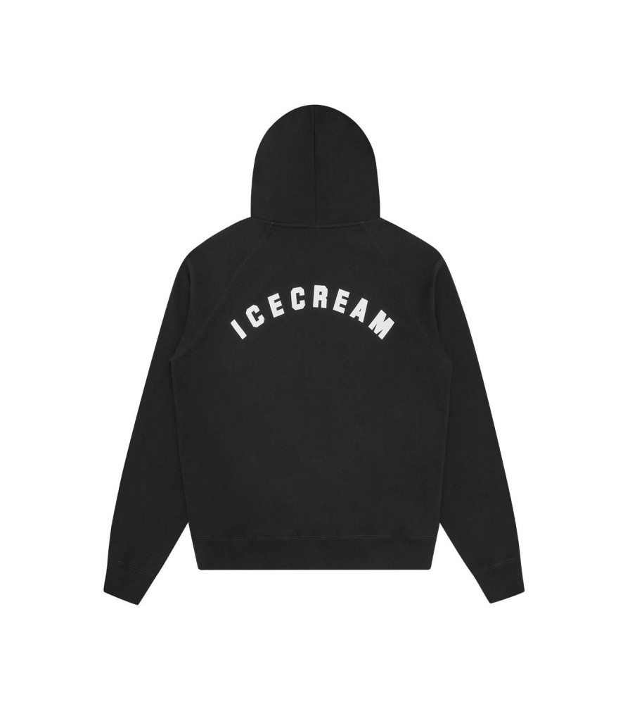 ICECREAM Spring '24 Hoodies | Team Eu Skate Cone Zip-Through Hood - Black