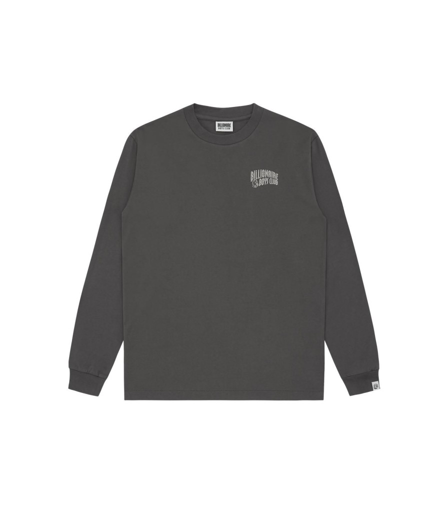 Billionaire Boys Club Classics Longsleeve T-Shirts | Small Arch Logo L/S T-Shirt - Space Grey