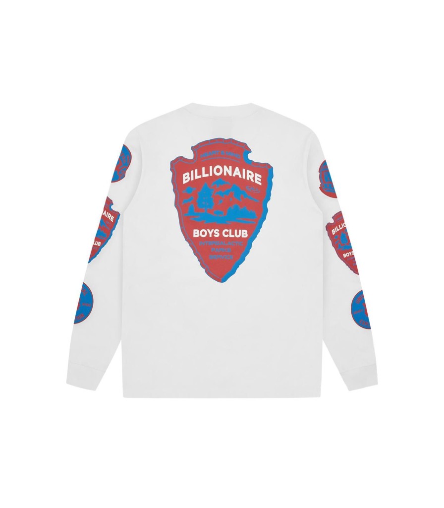 Billionaire Boys Club Pre-Spring '24 Longsleeve T-Shirts | Parks L/S T-Shirt - White