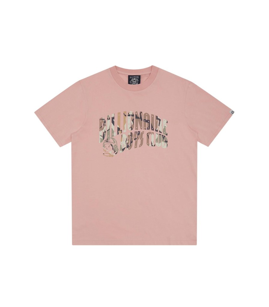 Billionaire Boys Club Spring '24 T-Shirts | Camo Arch Logo T-Shirt - Pink