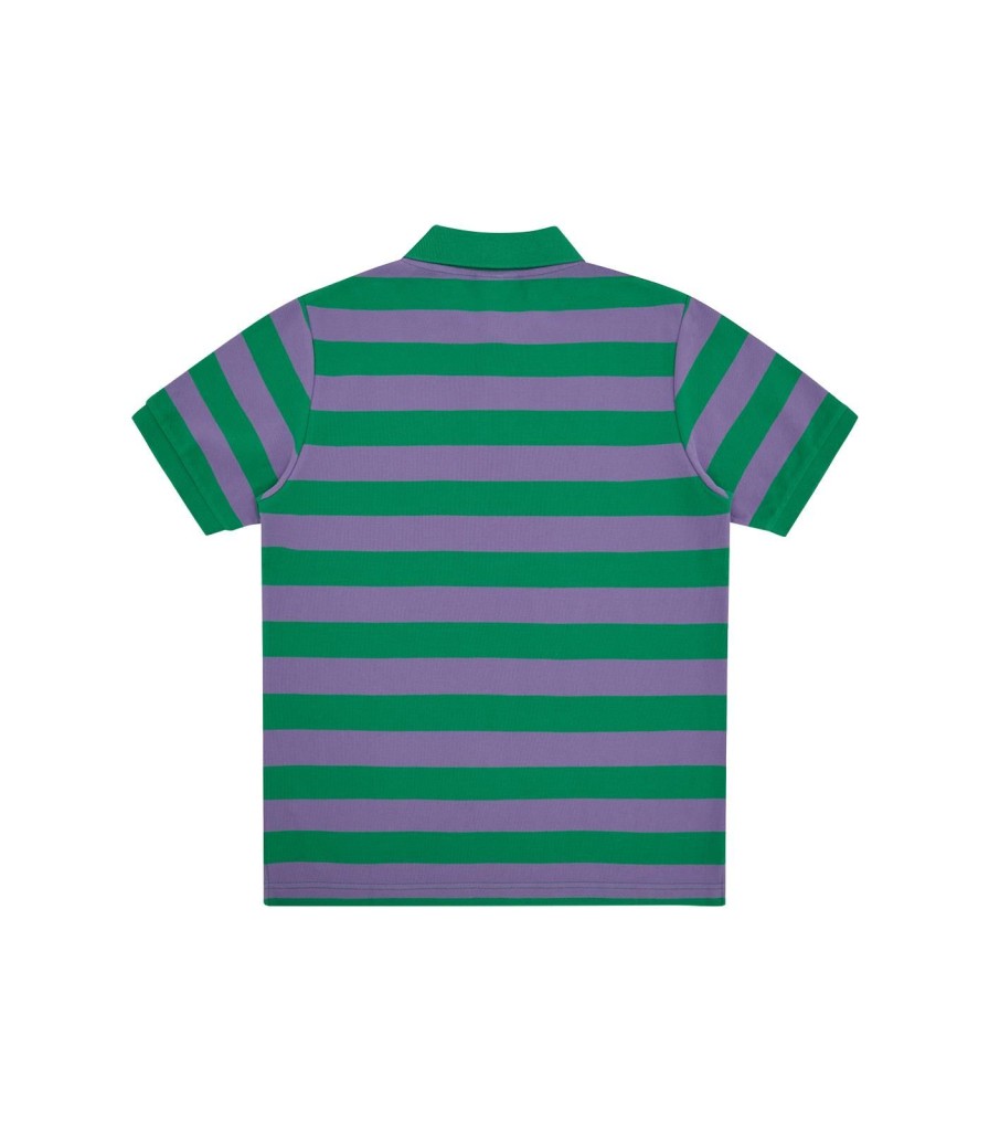 ICECREAM Spring '24 Shirts | Striped Polo - Green Stripe