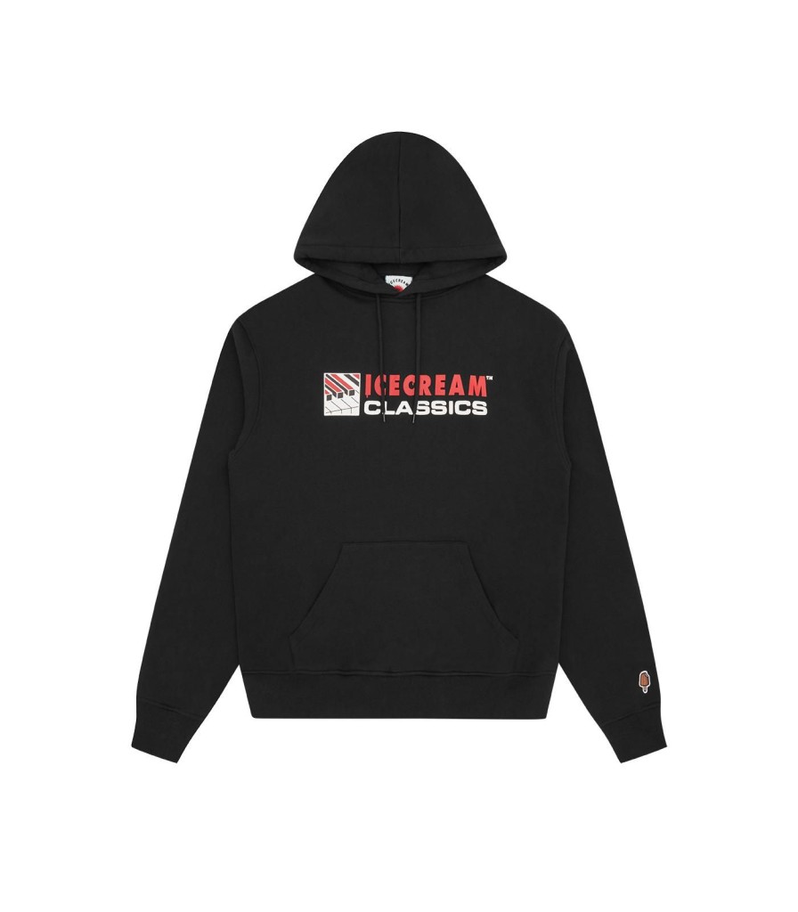 ICECREAM Pre-Spring '24 Hoodies | Piano Popover Hood - Black