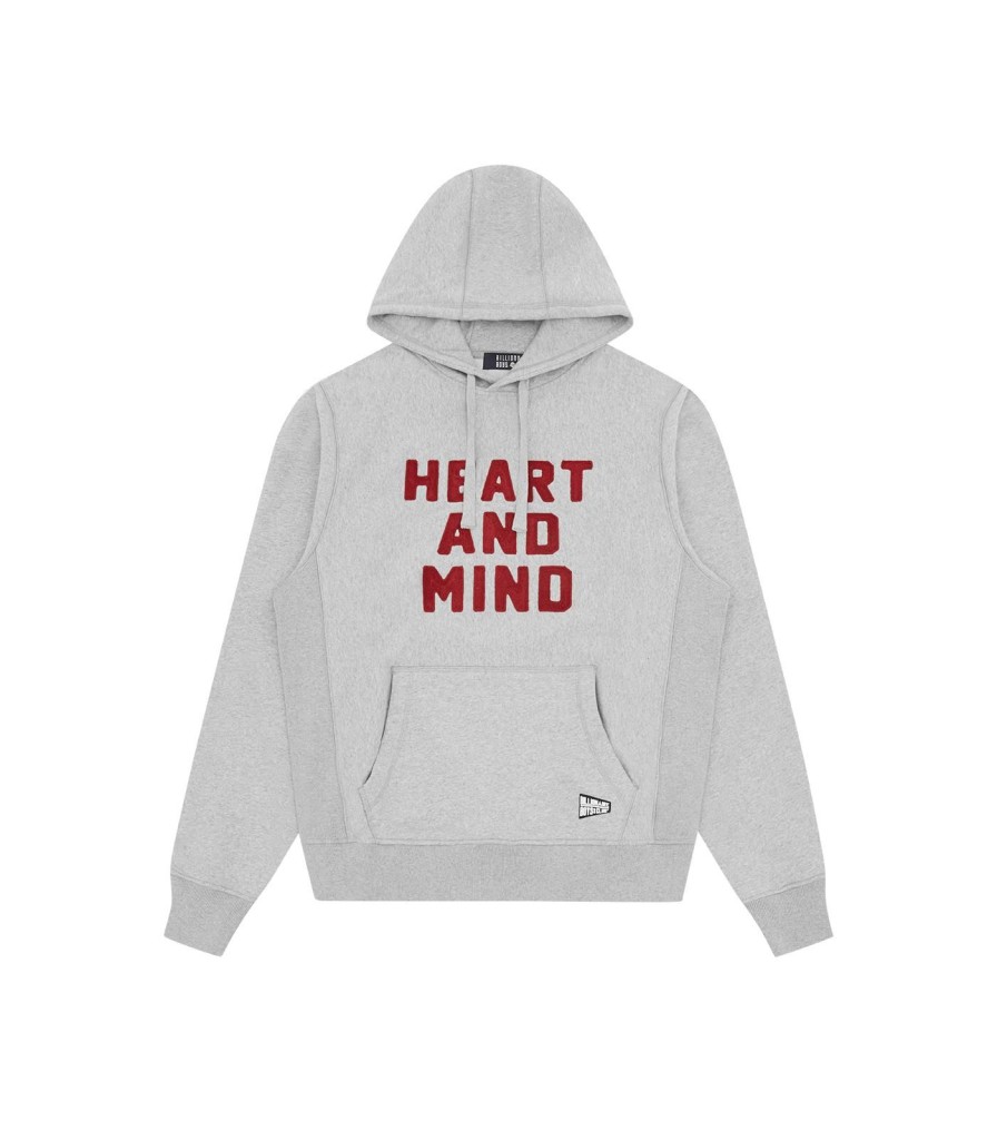 Billionaire Boys Club Pre-Spring '24 Hoodies | Heart And Mind Popover Hood - Heather Grey