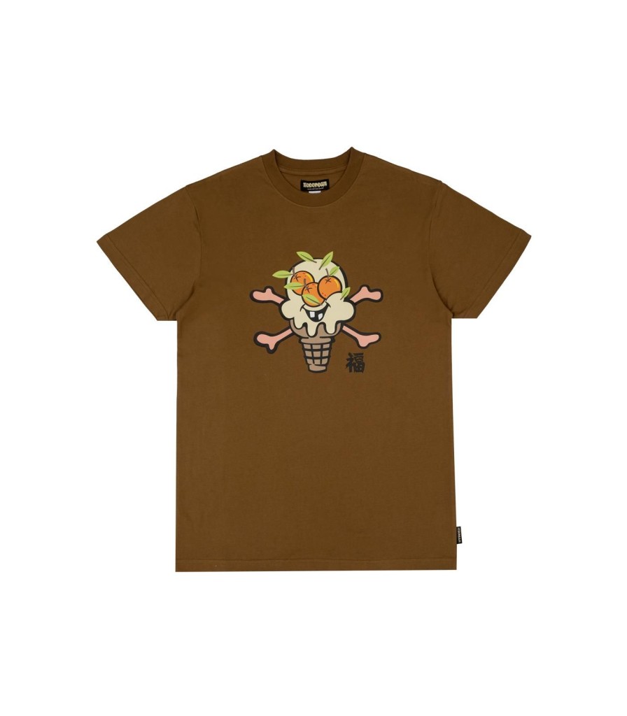 BBC ICECREAM: YEAR OF THE DRAGON T-Shirts | Fruitful Icecream Tee - Brown