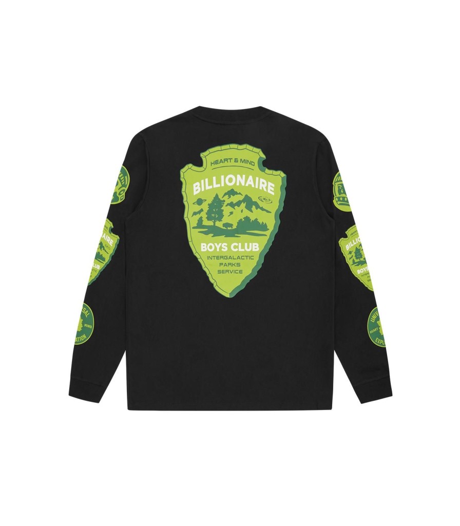 Billionaire Boys Club Pre-Spring '24 Longsleeve T-Shirts | Parks L/S T-Shirt - Black