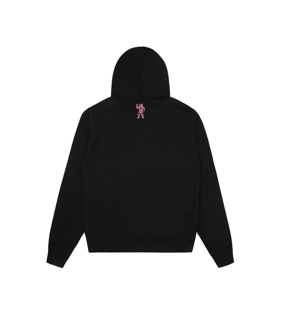 Billionaire Boys Club Classics Hoodies | Small Arch Logo Highlight Popover Hood - Black/Pink