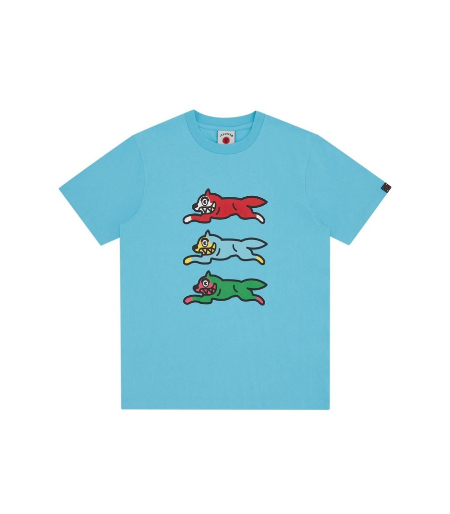 ICECREAM EU EXCLUSIVE T-Shirts | Triple Running Dog Tee - Blue