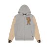 Billionaire Boys Club Spring '24 Hoodies | Standing Astro Leather Sleeve Hoodie - Heather Grey