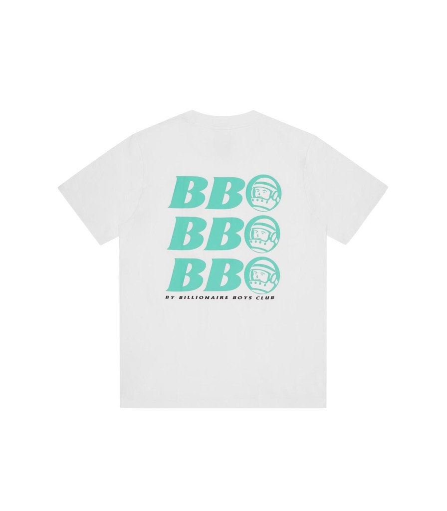 BB ASTRO T-Shirts | Bb Astro Repeat Logo T-Shirt - White/Green Logo