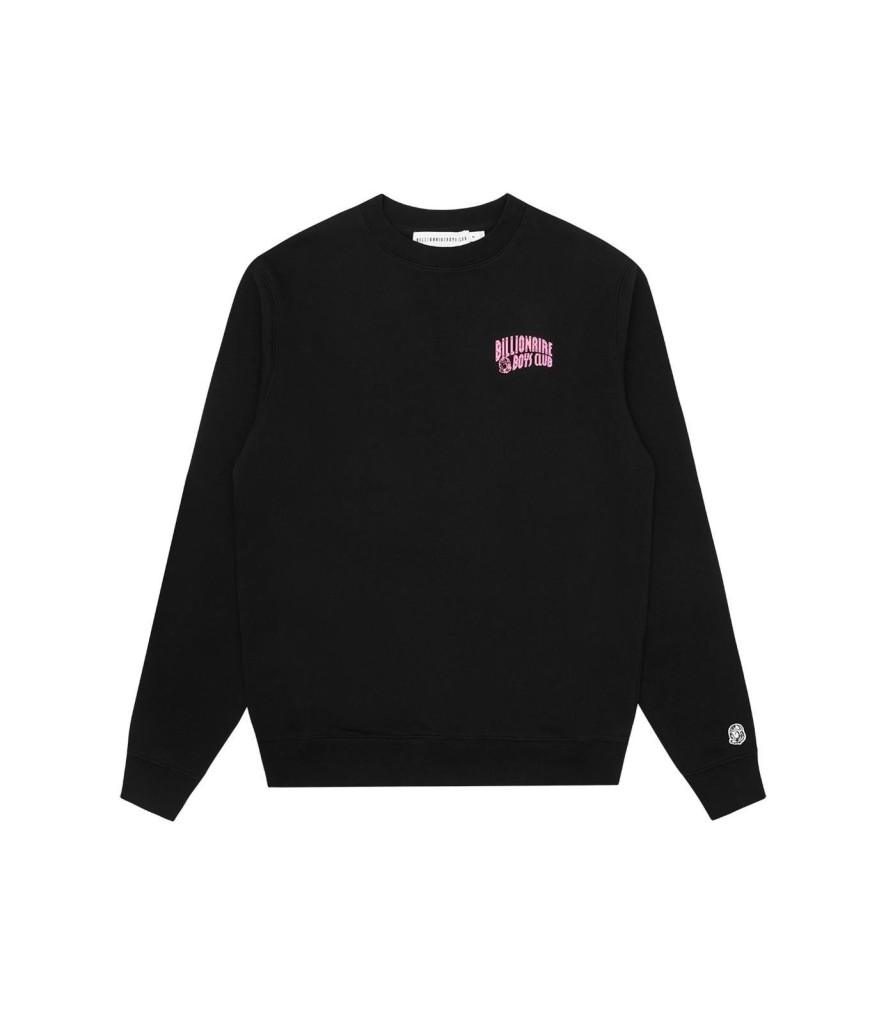 Billionaire Boys Club Classics Tracksuits | Small Arch Logo Highlight Crewneck - Black/Pink