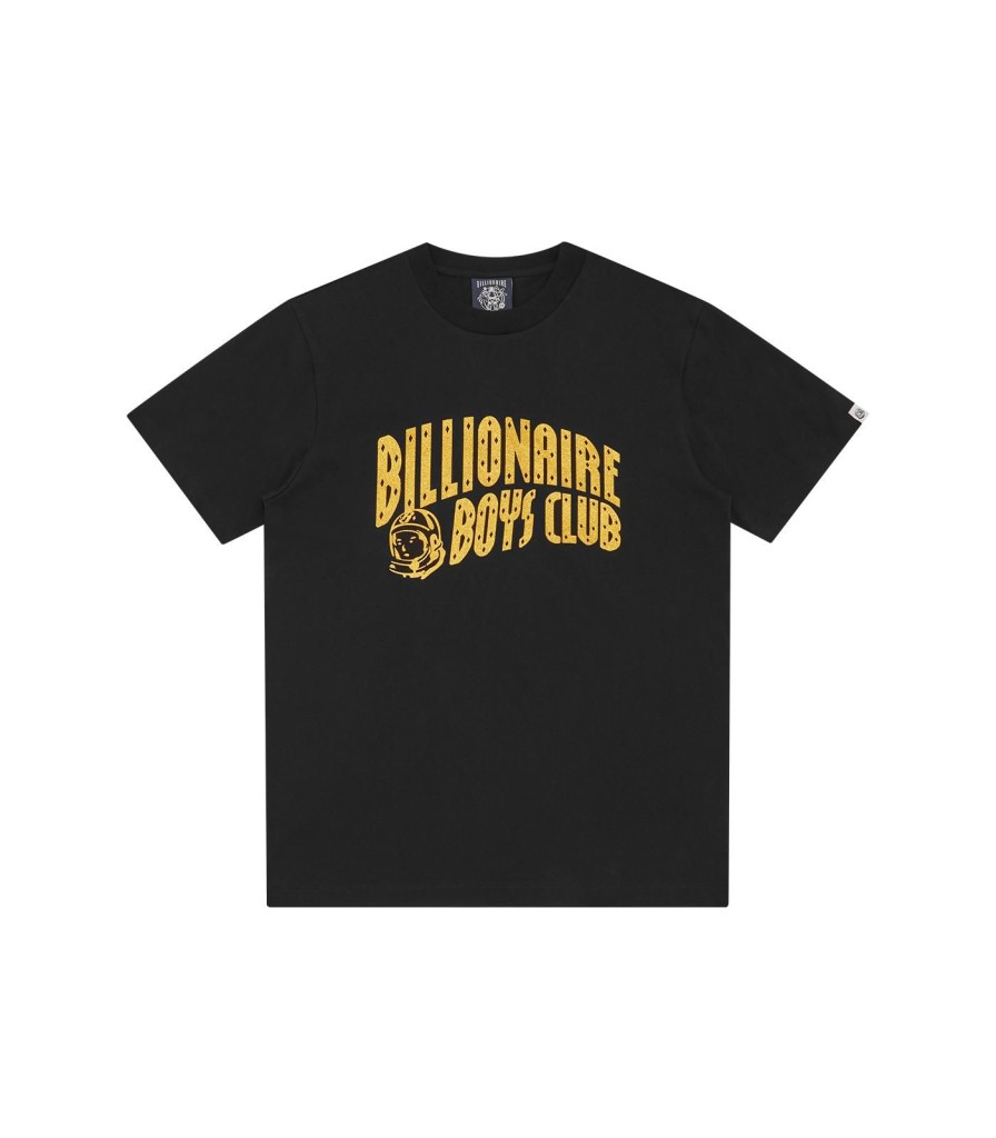 SELFRIDGES GLITTER PACK T-Shirts | Glitter Arch Logo T-Shirt - Black/Gold