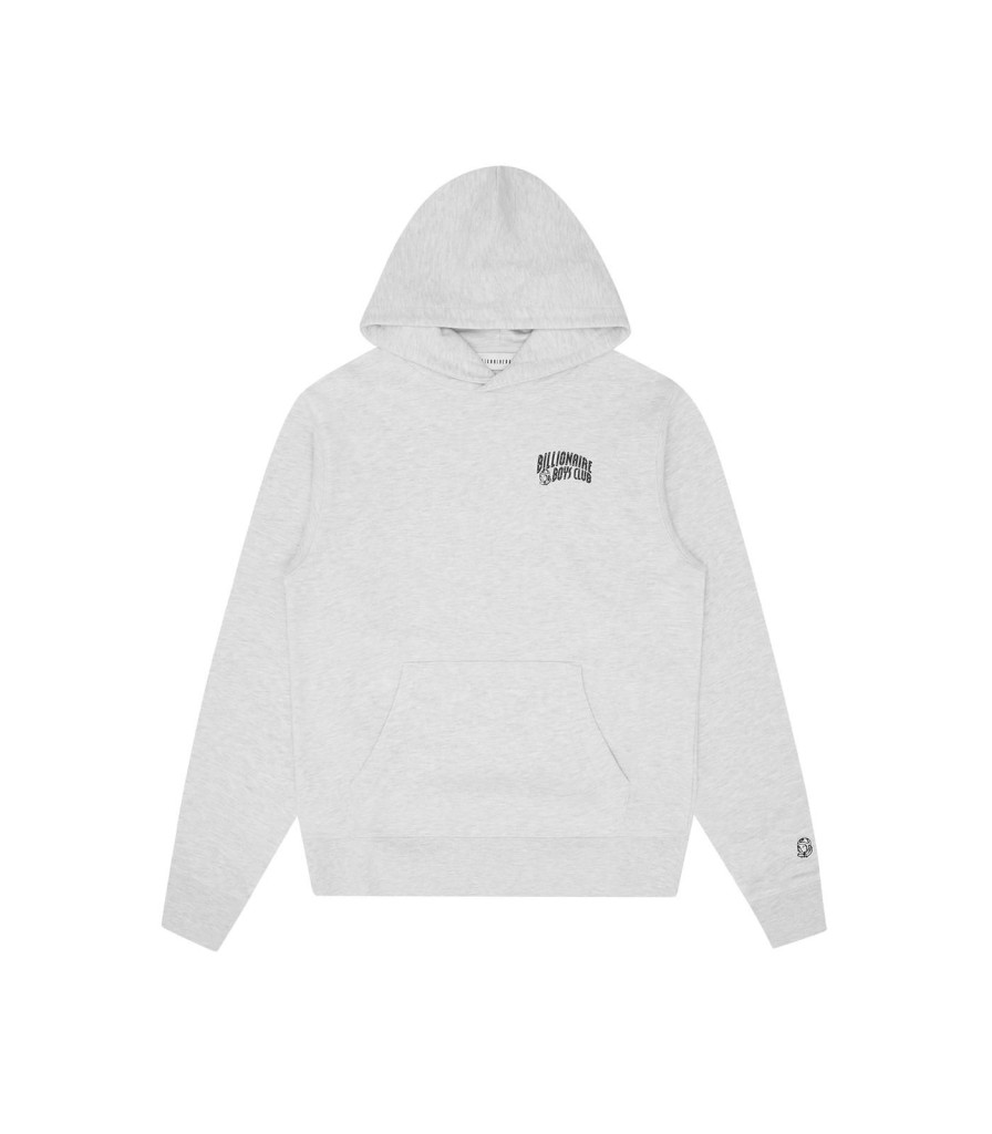 Billionaire Boys Club Classics Hoodies | Small Arch Logo Popover Hood - Heather Ash