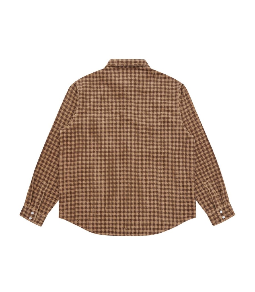 ICECREAM Spring '24 Shirts | Corduroy Check Shirt - Brown Check