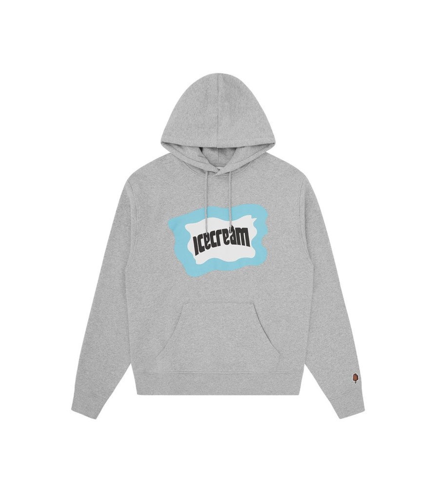 ICECREAM EU EXCLUSIVE Hoodies | Splatter Popover Hood - Heather Grey