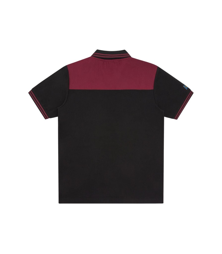 Billionaire Boys Club Spring '24 Shirts & Polos | Panelled Polo Shirt - Black