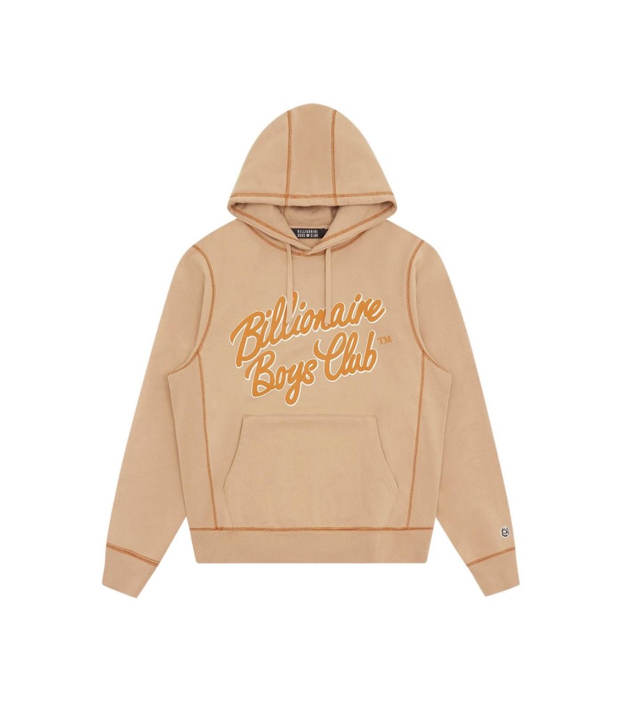 Billionaire Boys Club Spring '24 Hoodies | Script Logo Popover Hoodie - Tan