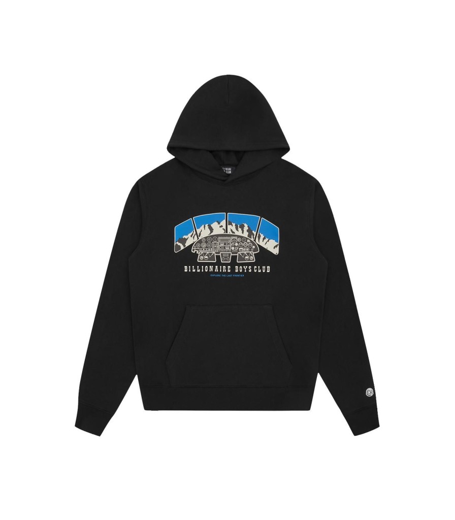 Billionaire Boys Club Pre-Spring '24 Hoodies | Flight Deck Popover Hood - Black