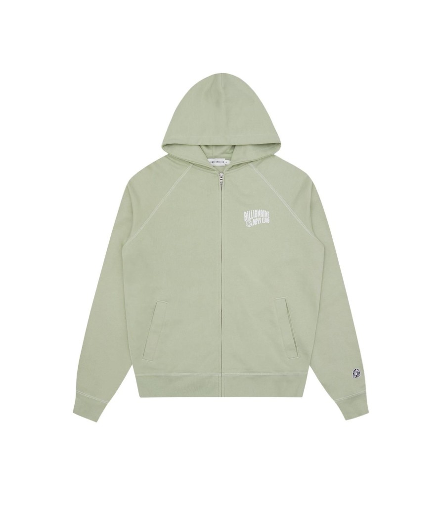 Billionaire Boys Club Classics Hoodies | Small Arch Logo Zip Through - Green