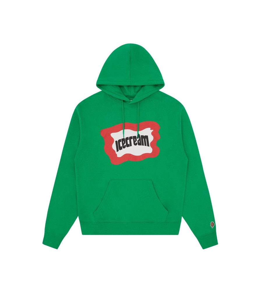 ICECREAM EU EXCLUSIVE Hoodies | Splatter Popover Hood - Green