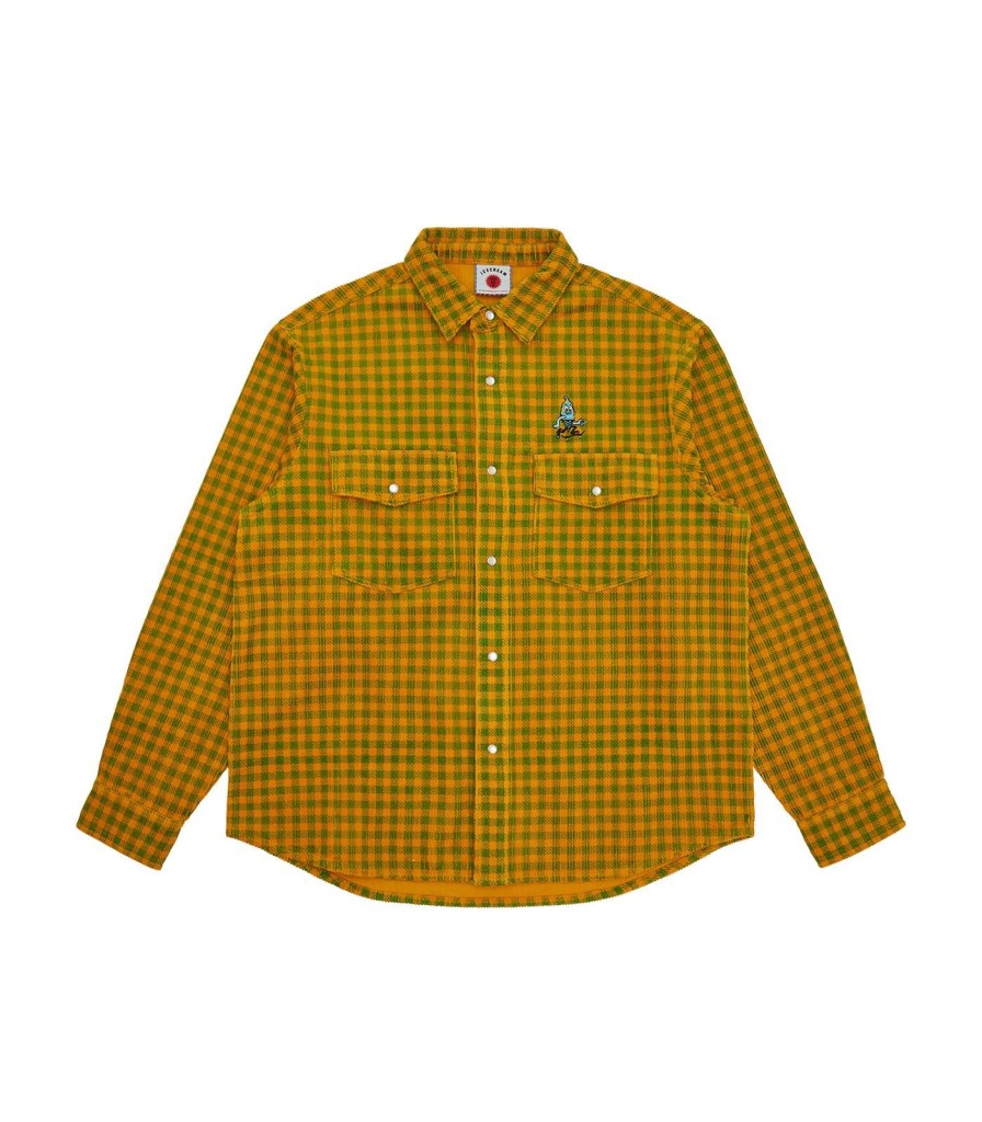 ICECREAM Spring '24 Shirts | Corduroy Check Shirt - Green Check