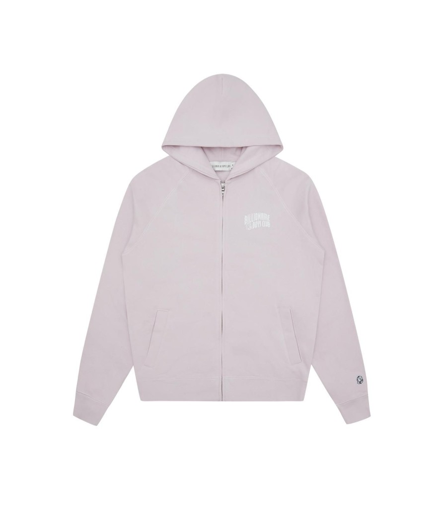 Billionaire Boys Club Classics Hoodies | Small Arch Logo Zip Through - Lilac