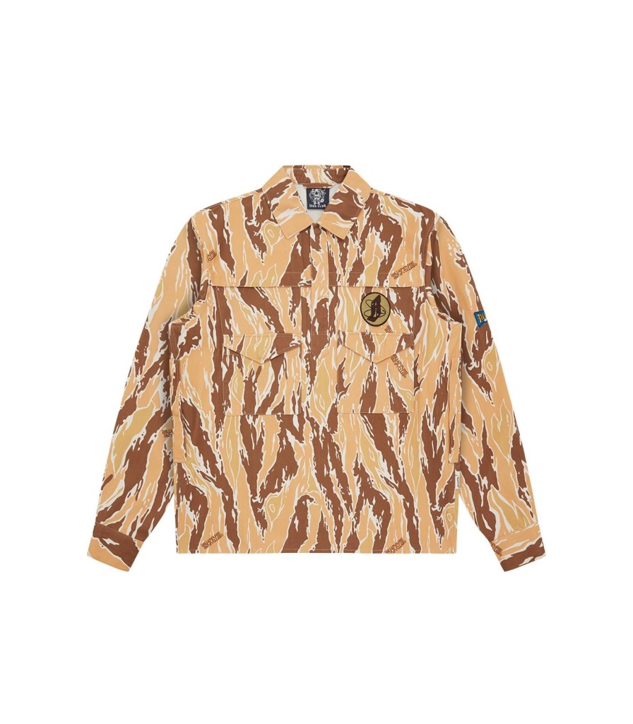 Billionaire Boys Club Spring '24 Shirts & Polos | Desert Camo Popover Shirt - Camo