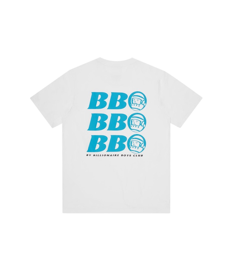 BB ASTRO T-Shirts | Bb Astro Repeat Logo T-Shirt - White/Blue Logo