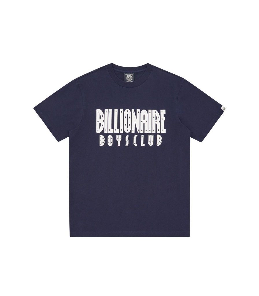 Billionaire Boys Club Classics T-Shirts | Straight Logo T-Shirt - Navy