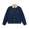 ICECREAM RUNNING DOG DENIM Outerwear | Running Dog Sherpa Trucker Jacket - Indigo