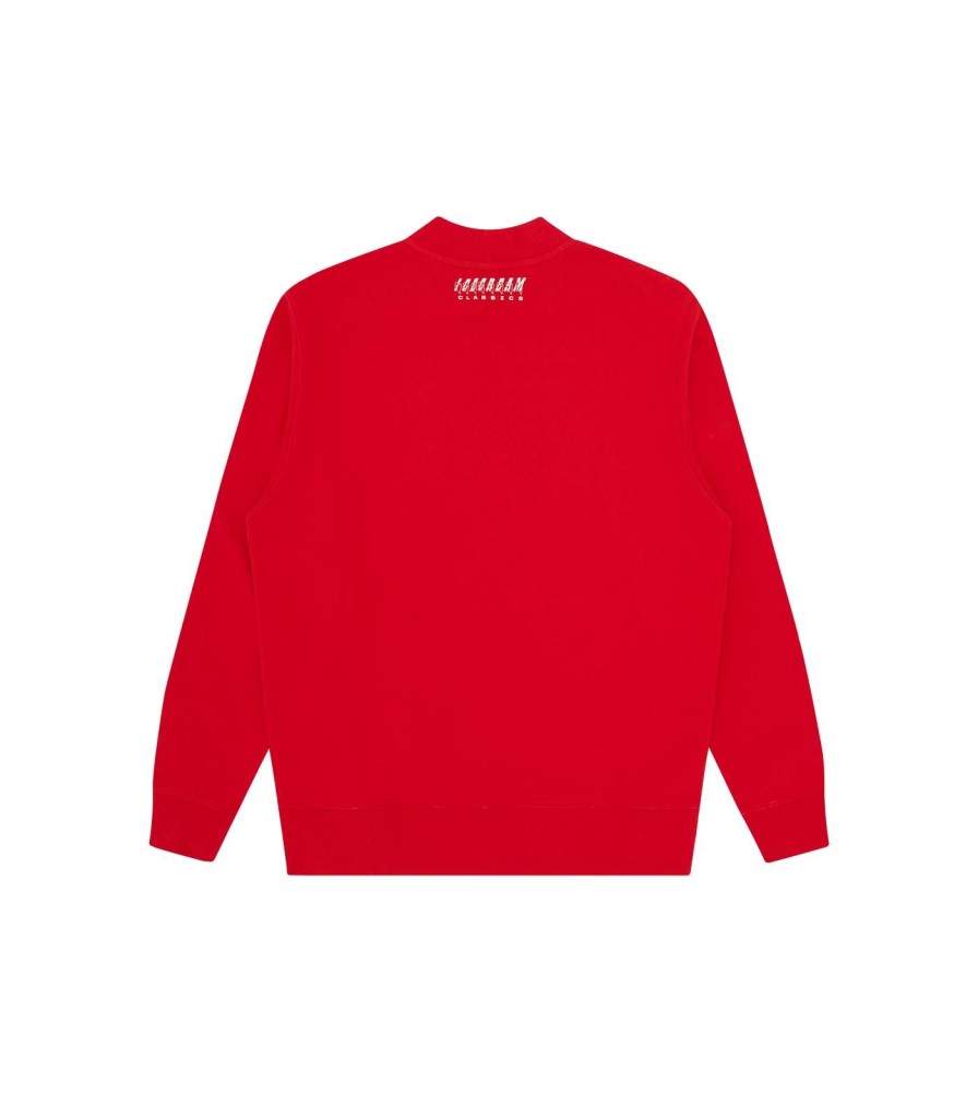 ICECREAM Spring '24 Sweatshirts | Racing Zip Crewneck - Red