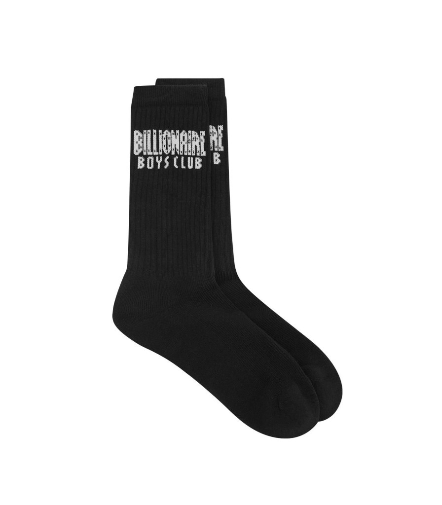 Billionaire Boys Club Classics Accessories | Straight Logo Socks - Black