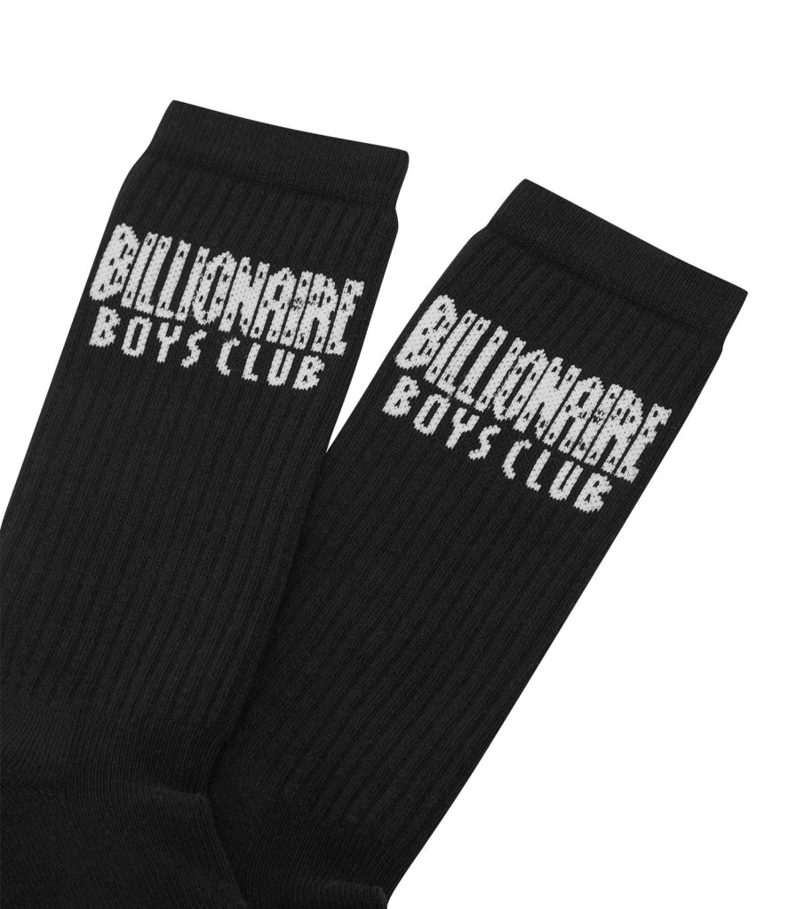 Billionaire Boys Club Classics Accessories | Straight Logo Socks - Black