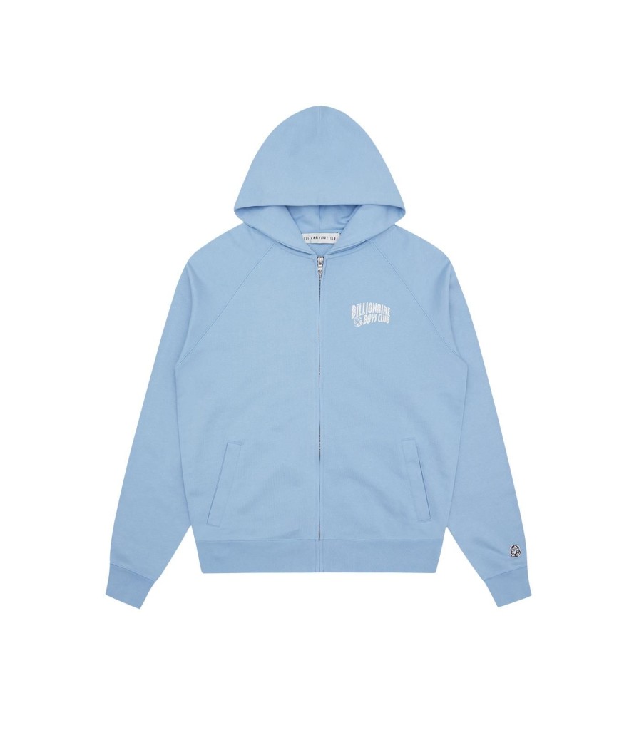 Billionaire Boys Club Classics Hoodies | Small Arch Logo Zip Through - Blue