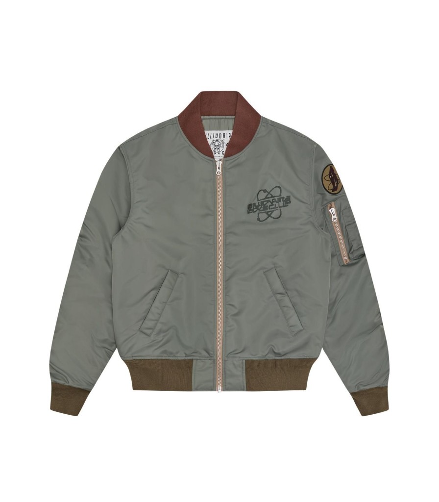 Billionaire Boys Club Spring '24 Outerwear | Nylon Shell Bomber Jacket - Olive