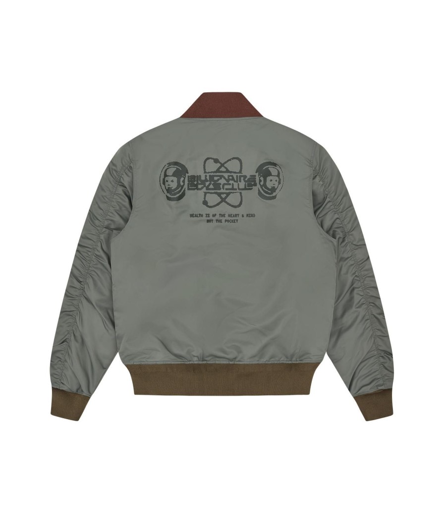 Billionaire Boys Club Spring '24 Outerwear | Nylon Shell Bomber Jacket - Olive