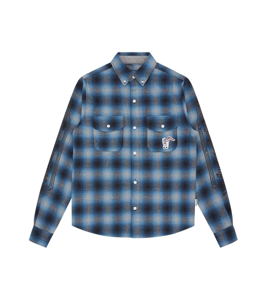 Billionaire Boys Club Pre-Spring '24 Shirts & Polos | Check L/S Shirt - Blue