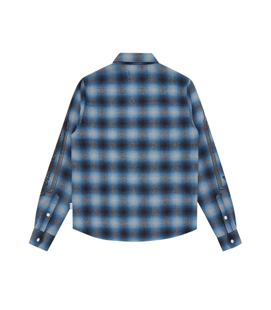 Billionaire Boys Club Pre-Spring '24 Shirts & Polos | Check L/S Shirt - Blue