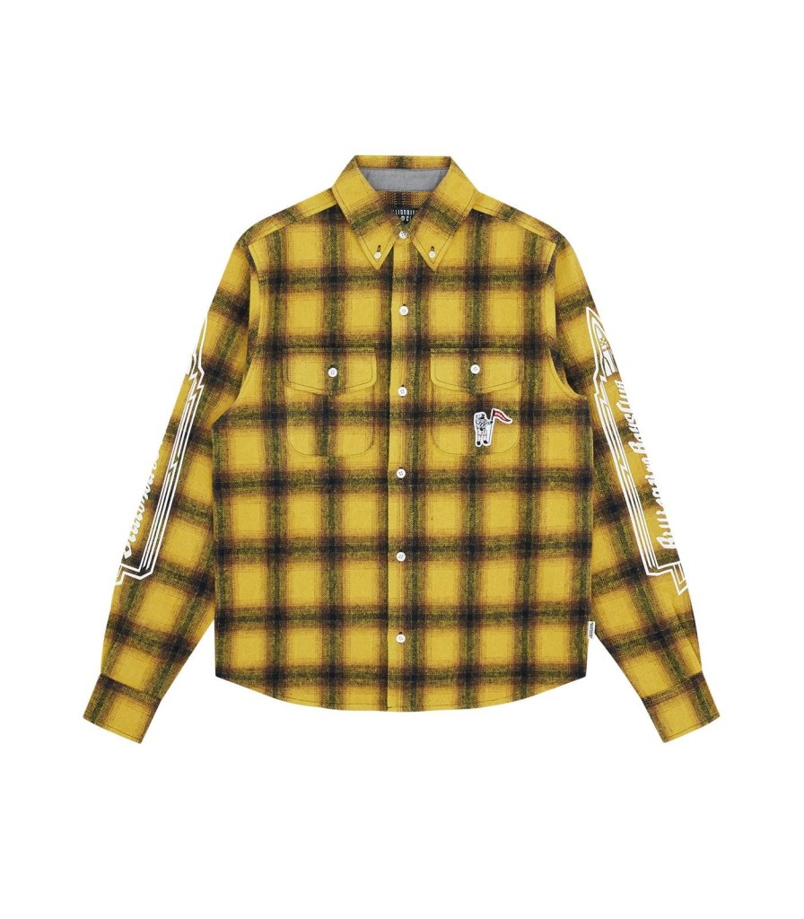 Billionaire Boys Club Spring '24 Shirts & Polos | Check L/S Shirt - Yellow