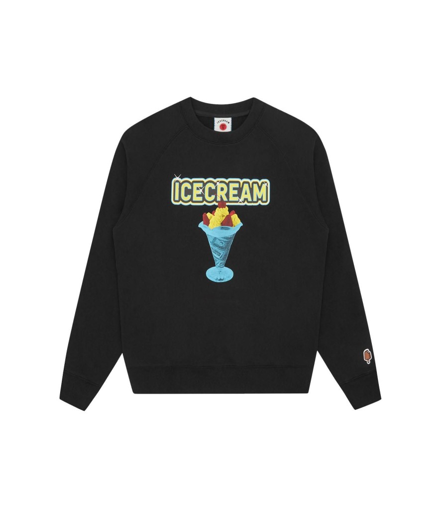 ICECREAM Pre-Spring '24 Sweatshirts | Sundae Crewneck - Black