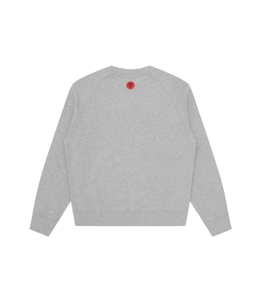 ICECREAM EU EXCLUSIVE Sweatshirts | Triple Running Dog Crewneck - Heather Grey