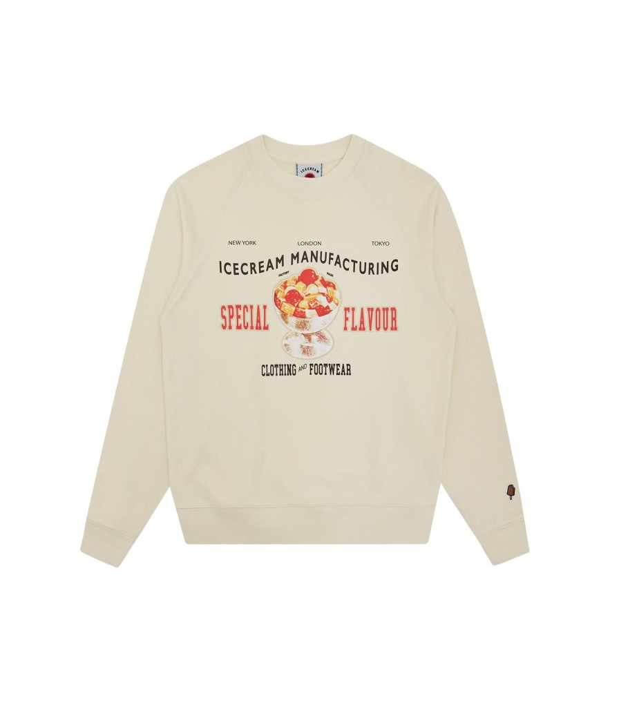 ICECREAM Spring '24 Sweatshirts | Special Flavour Crewneck - Cream